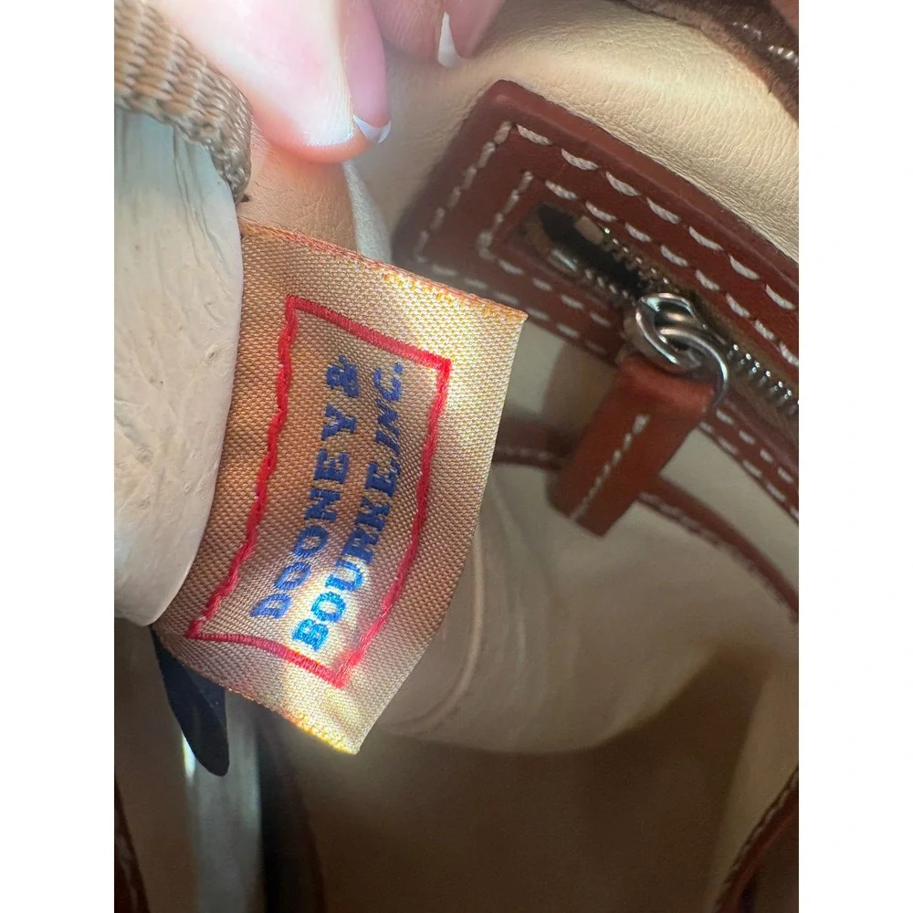 Dooney & Bourke Florentine Leather Satchel/Crossbody – British Tan‎